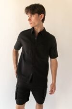 Cotton Linen Cargo Short - Image 3