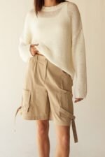 Cotton Nylon Twill Cargo Short - Image 2