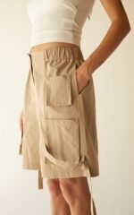Cotton Nylon Twill Cargo Short - Image 3
