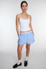 Striped Cotton Poplin Boxer Short - Image 3