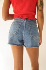 Cut Off Denim Shorts - Image 2