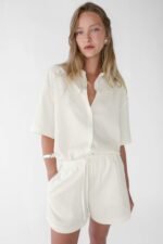 Seersucker Drawstring Short - Image 2