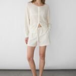 Knit Drawstring Elastic Waist Short