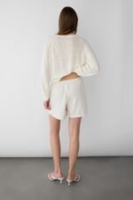 Knit Drawstring Elastic Waist Short - Image 4