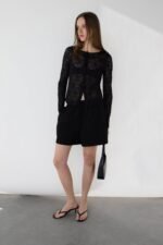 Crepe Drawstring Waist Short - Image 3