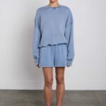 Garment Dyed Cotton Elastic Waist Short