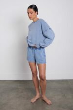 Garment Dyed Cotton Elastic Waist Short - Image 2