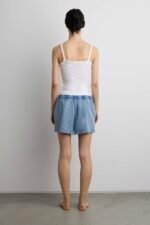 Garment Dyed Cotton Elastic Waist Short - Image 3