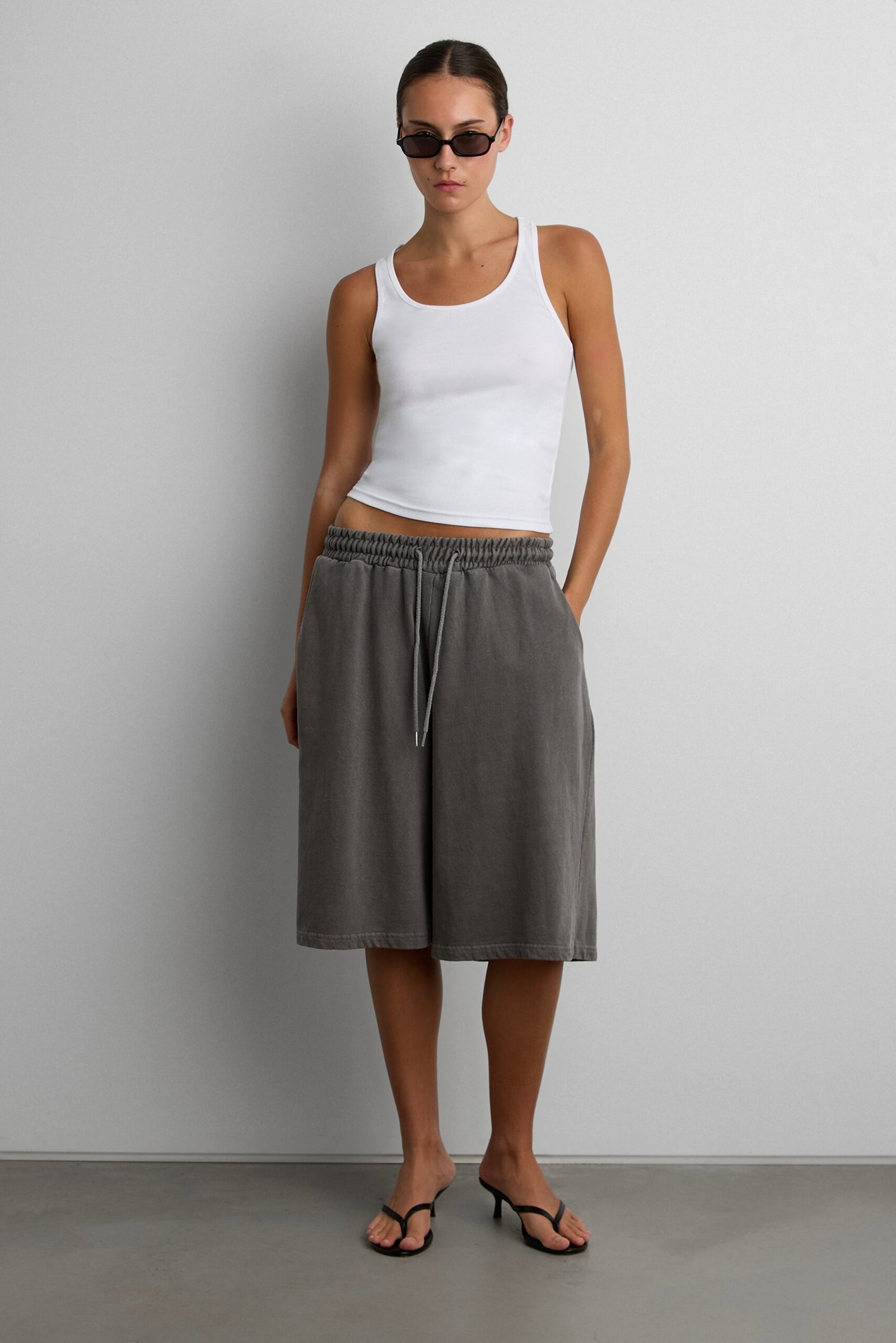 Short-16886_Charcoal-1.jpg Vintage Wash Sweatshort - Image 1