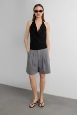 Pleated Chino Short