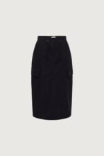 Cotton Nylon Midi Cargo Skirt - Image 5