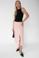 Chiffon Ruffled Midi Skirt - Image 5