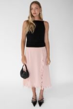 Chiffon Ruffled Midi Skirt - Image 4