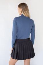 Pleated Suiting Mini Skirt - Image 5
