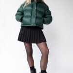 Pleated Suiting Mini Skirt