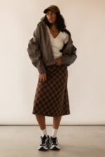 Plaid Midi Skirt - Image 5