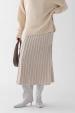 Midi Knit Sweater Skirt - Image 2