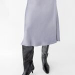 Satin Midi Slip Skirt