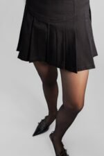 Pleated Twill Mini Skort - Image 2
