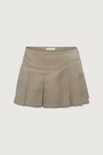 Pleated Twill Mini Skort - Image 6