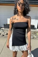 Bubble Hem Mini Skirt - Image 5