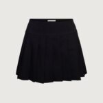 Mini Pleated Suiting Skirt