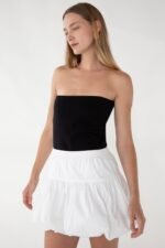 Bubble Hem Mini Skirt - Image 2