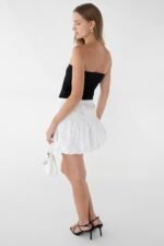 Bubble Hem Mini Skirt - Image 4