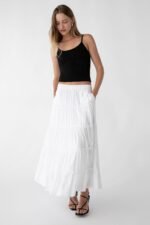 Tiered Midi Skirt - Image 5
