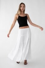 Tiered Midi Skirt - Image 4