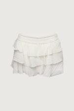 Ruffled Tiered Chiffon Mini Skort - Image 4