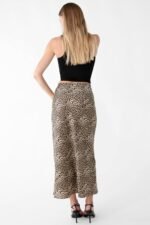 Satin Midi Slip Skirt - Image 4
