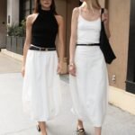 Bubble Hem Midi Skirt