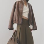 Pleated Midi A-Line Skirt
