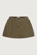 Mini Canvas Pleated Skort - Image 3