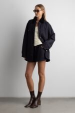 Mini Canvas Pleated Skort - Image 5