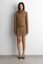 Boucle Wool Blend Mini Skirt
