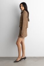 Boucle Wool Blend Mini Skirt - Image 2
