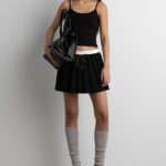 Exposed Waist Mini Skort