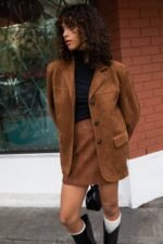 Vegan Suede Mini Skirt - Image 2