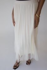 Reversible Layered Pleated Midi Skirt - Image 2