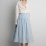 Linen Midi Skirt