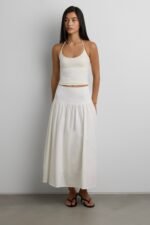 Linen Midi Skirt - Image 2