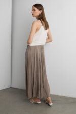 Wrinkle Effect Maxi Skirt - Image 5