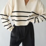 Collared Stripe Sweater