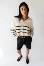 Collared Stripe Sweater - Image 2