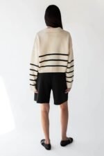 Collared Stripe Sweater - Image 4