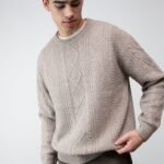 Cable Knit Crewneck Sweater