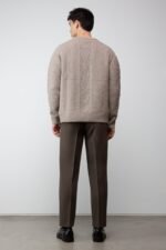 Cable Knit Crewneck Sweater - Image 4