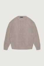 Cable Knit Crewneck Sweater - Image 5